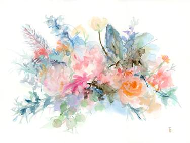 Print of Abstract Botanic Paintings by Jungyun Park