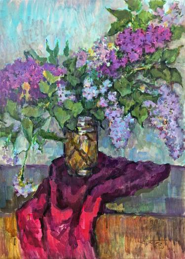 Original Expressionism Floral Paintings by Vera Bondare