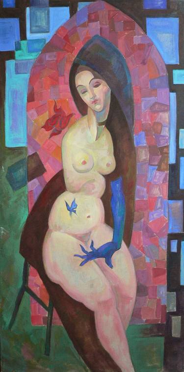 Original Expressionism Women Paintings by Vera Bondare