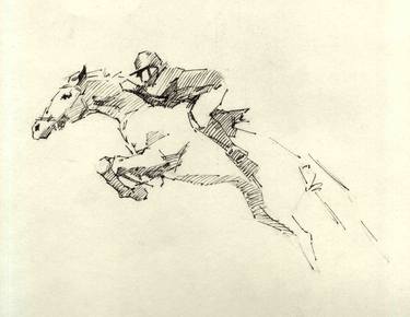 Print of Horse Drawings by Vera Bondare
