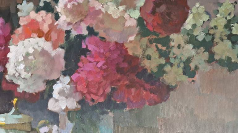 Original Impressionism Floral Painting by Vera Bondare