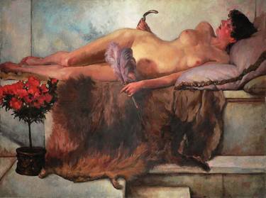 Print of Realism Nude Paintings by Vera Bondare