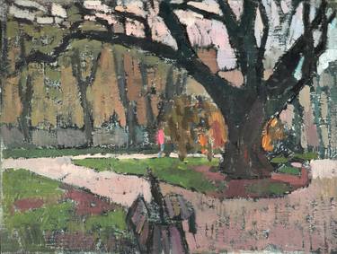 Print of Impressionism Tree Paintings by Vera Bondare