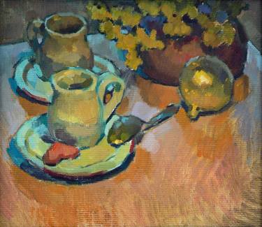 Print of Expressionism Still Life Paintings by Vera Bondare