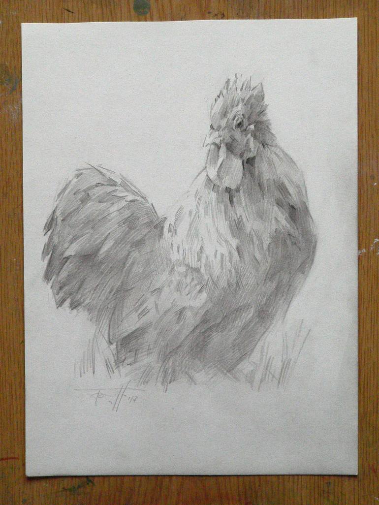 Original Animal Drawing by Vera Bondare