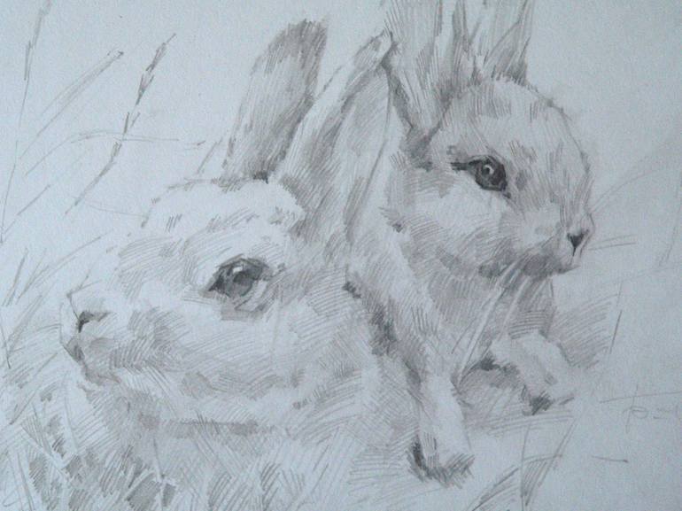 Original Illustration Animal Drawing by Vera Bondare