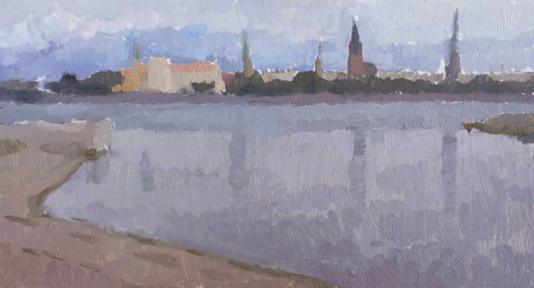 Print of Expressionism Landscape Paintings by Vera Bondare