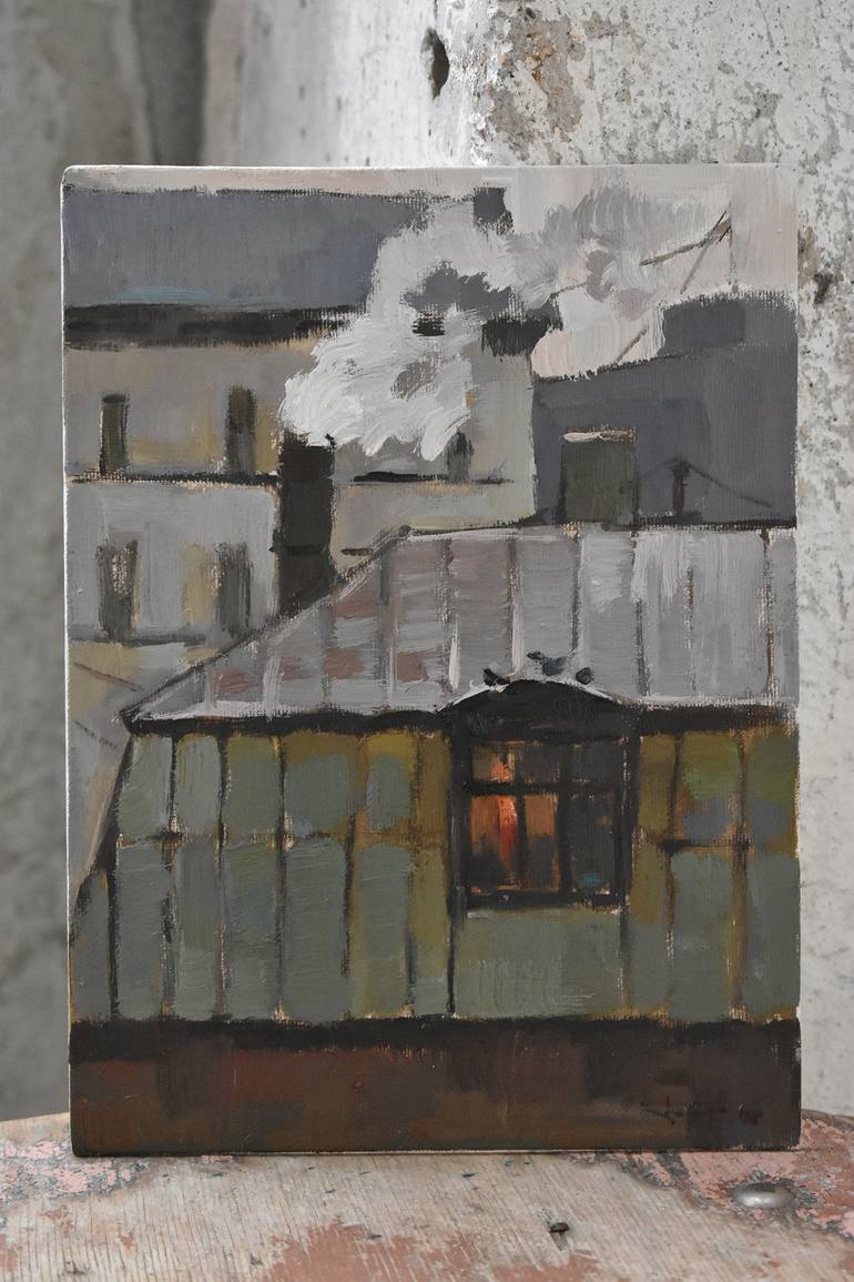 Original Impressionism Cities Painting by Vera Bondare