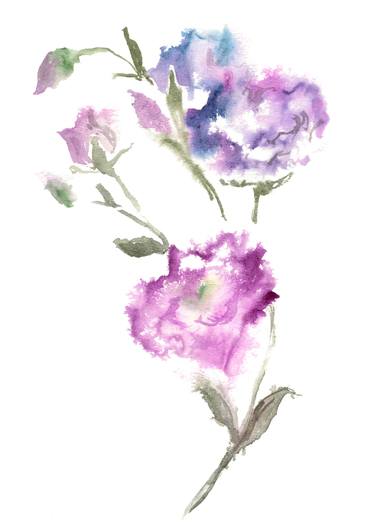 Original Floral Drawings by Vera Bondare