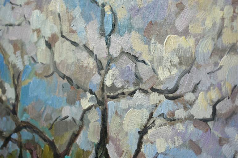Original Expressionism Tree Painting by Vera Bondare