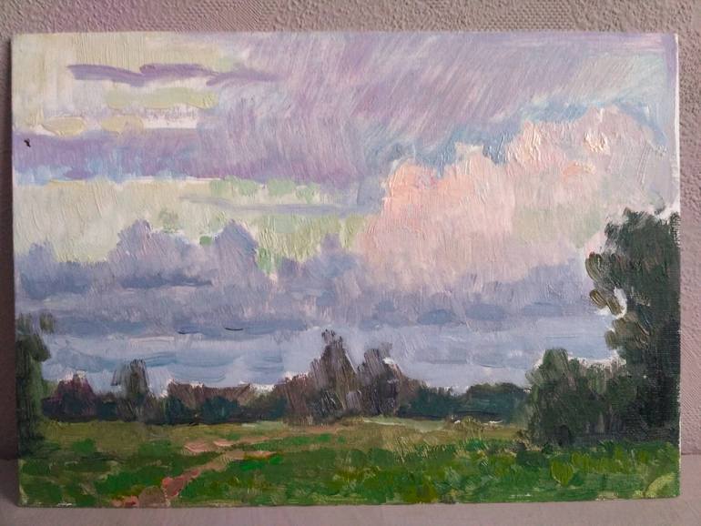Original Expressionism Landscape Painting by Vera Bondare