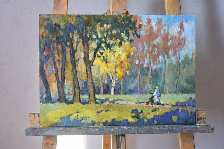 Original Expressionism Landscape Painting by Vera Bondare