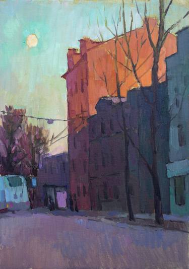 Original Expressionism Cities Paintings by Vera Bondare