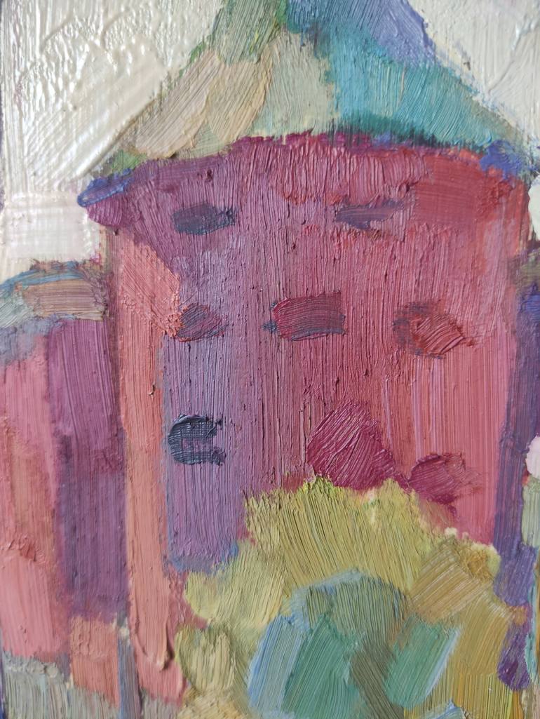 Original Expressionism Cities Painting by Vera Bondare