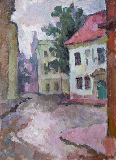 Print of Expressionism Cities Paintings by Vera Bondare