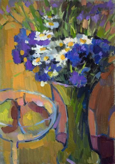 Print of Expressionism Floral Paintings by Vera Bondare