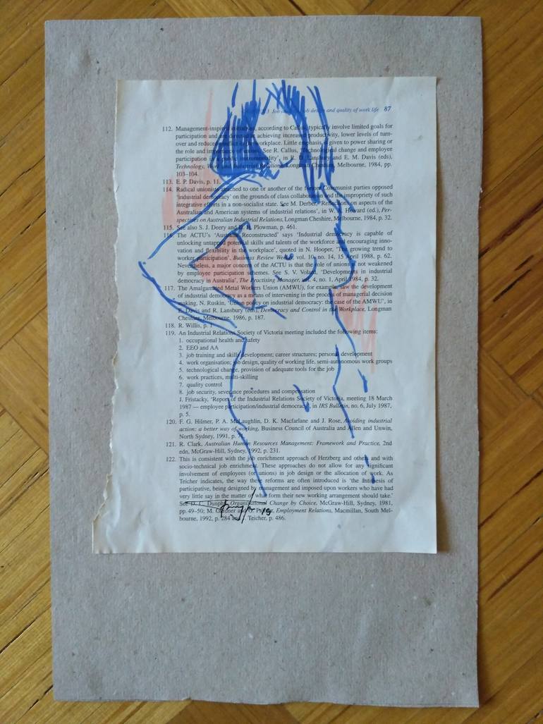 Original Expressionism People Drawing by Vera Bondare