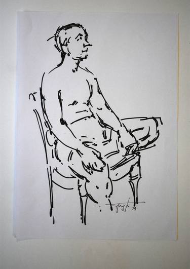 Original People Drawings by Vera Bondare