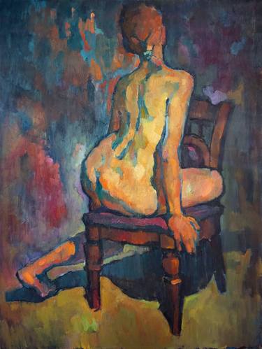 Original Expressionism Nude Paintings by Vera Bondare