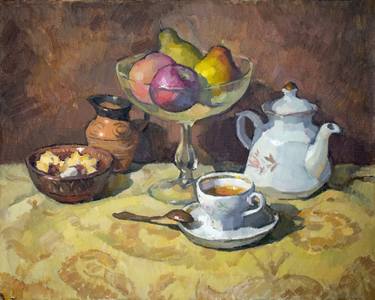 Original Expressionism Food Paintings by Vera Bondare