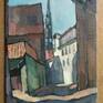 canvas on carton front side