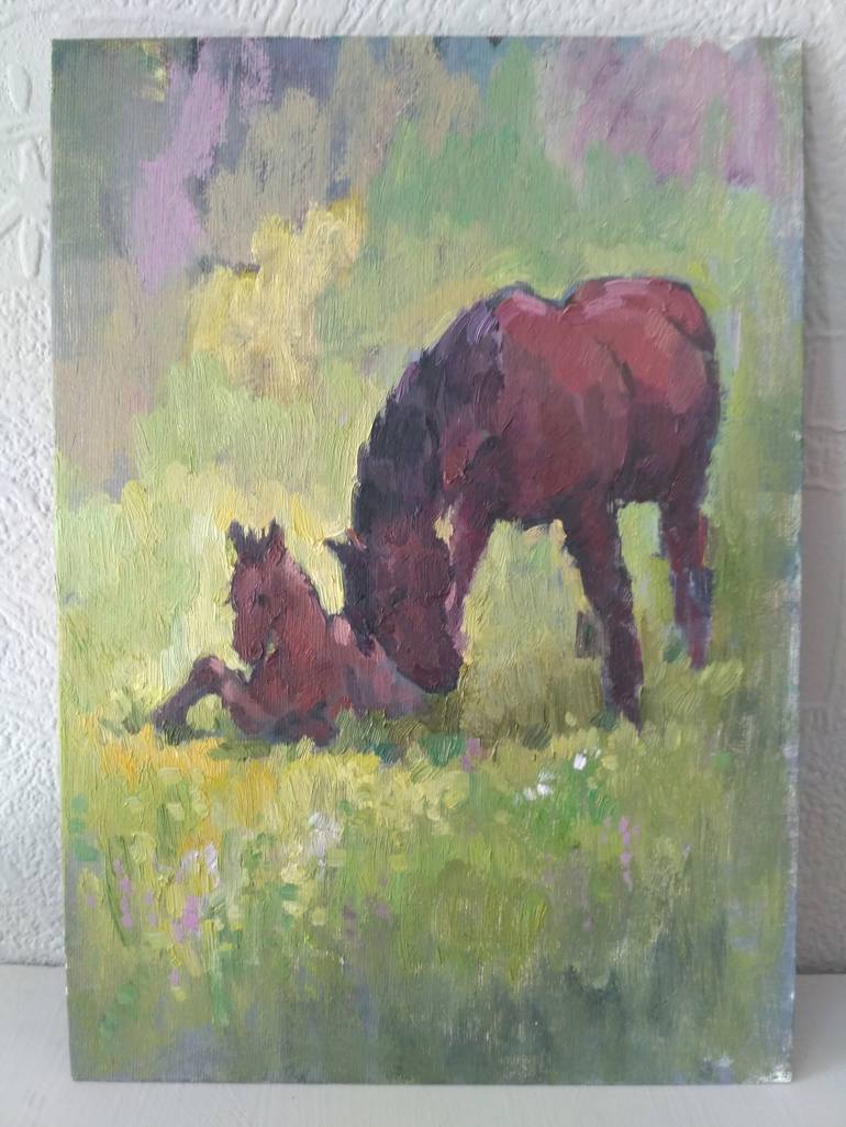 Original Horse Painting by Vera Bondare