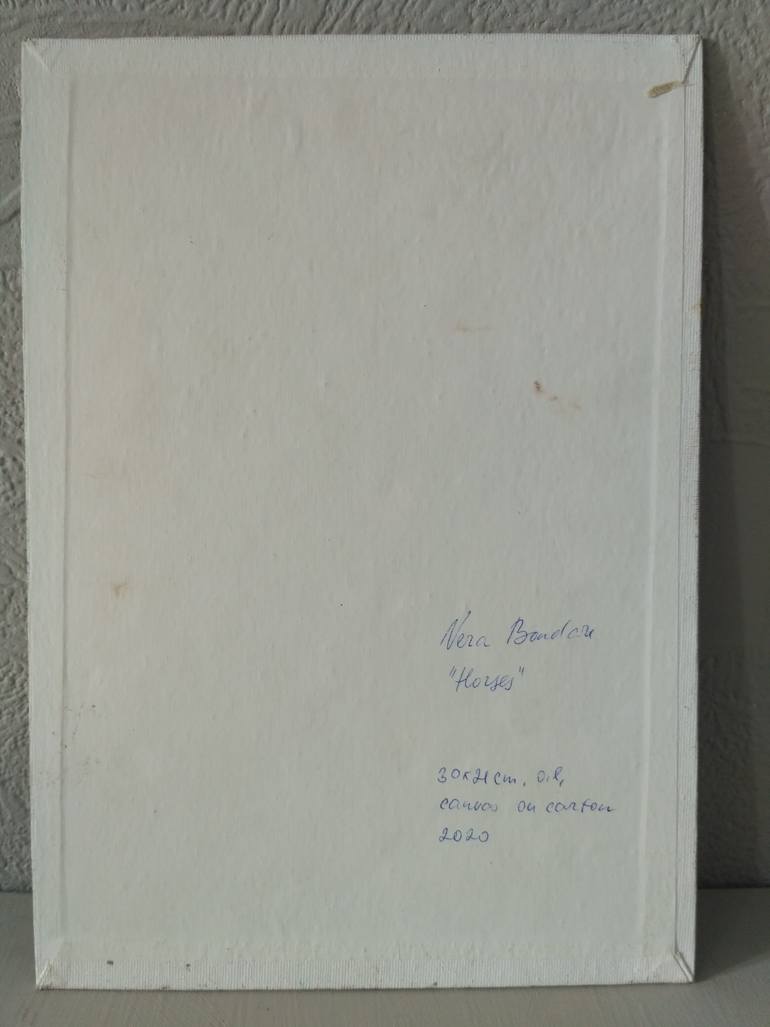 Original Expressionism Horse Painting by Vera Bondare