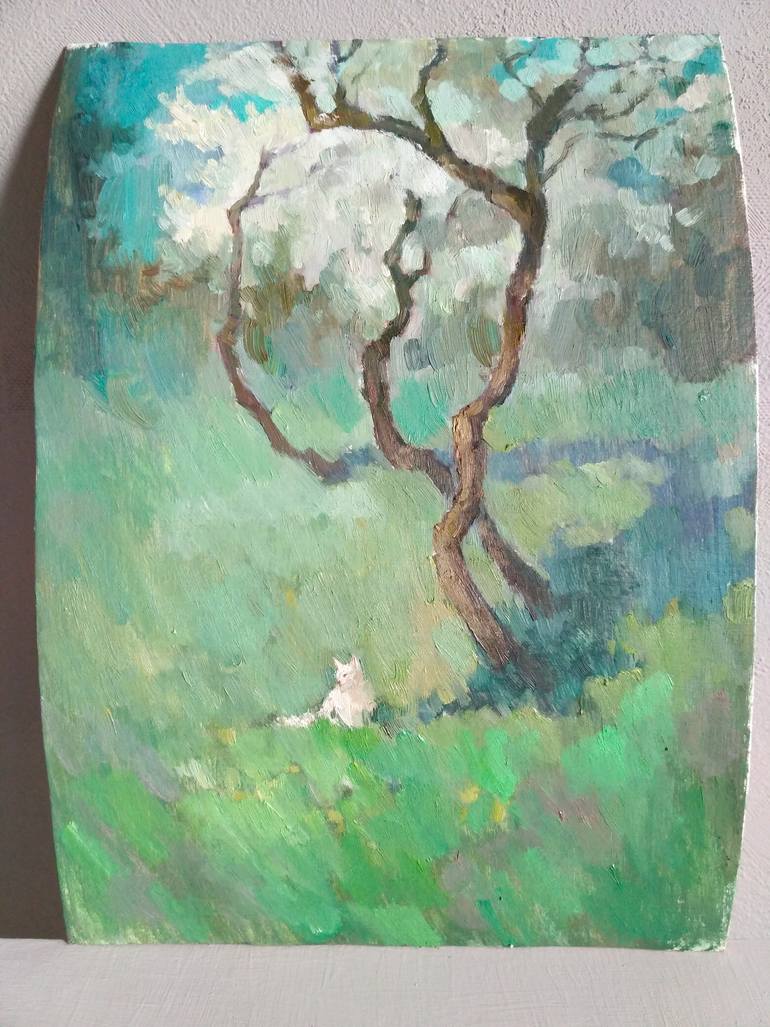 Original Expressionism Landscape Painting by Vera Bondare