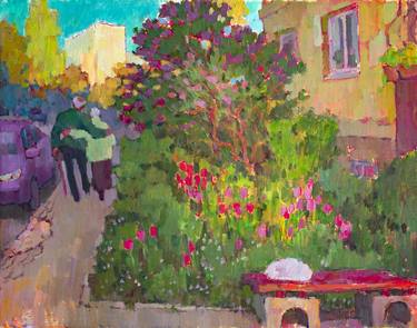 Original Expressionism Cities Paintings by Vera Bondare