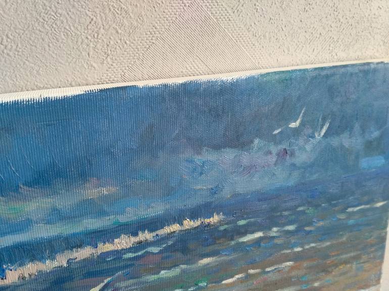 Original Expressionism Seascape Painting by Vera Bondare