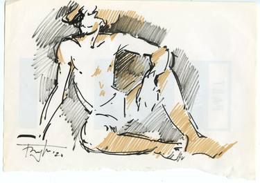 Print of Men Drawings by Vera Bondare