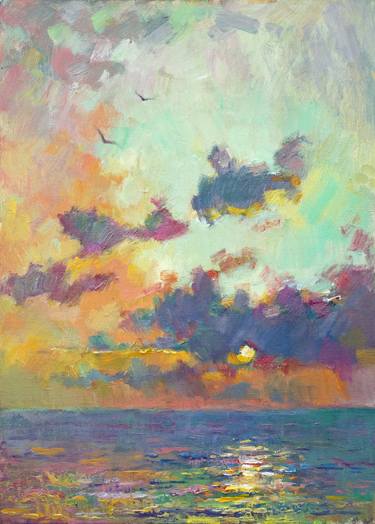 Original Expressionism Seascape Paintings by Vera Bondare