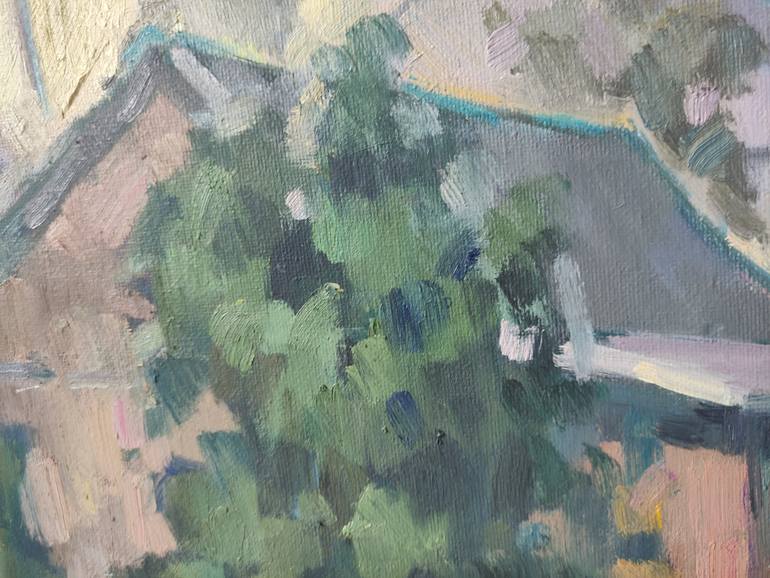 Original Expressionism Cities Painting by Vera Bondare