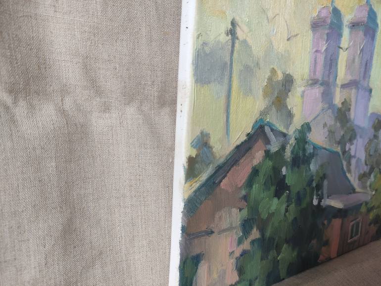 Original Expressionism Cities Painting by Vera Bondare