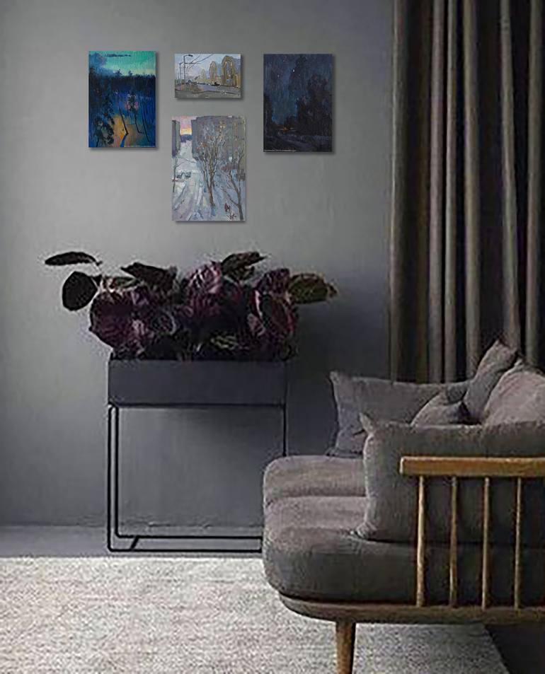 Original Expressionism Landscape Painting by Vera Bondare