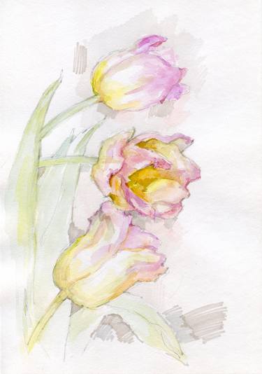 Original Illustration Floral Drawings by Vera Bondare