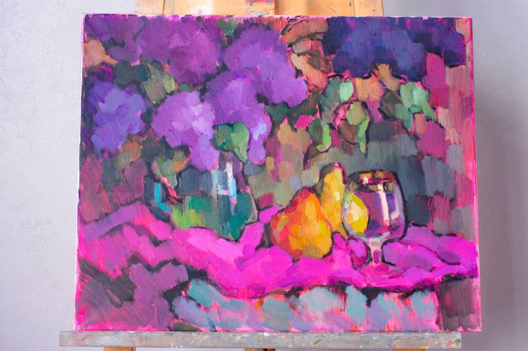 Original Expressionism Floral Painting by Vera Bondare