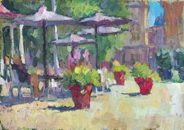 Original Expressionism Cities Paintings by Vera Bondare