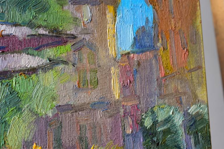 Original Expressionism Cities Painting by Vera Bondare