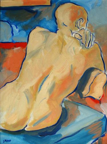 Original Expressionism Nude Paintings by Jonathan Stone