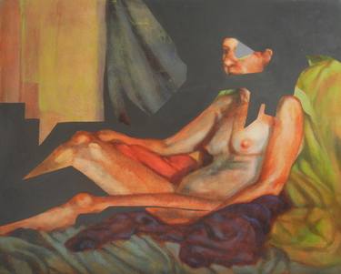 Original Art Deco Nude Paintings by Beata Chrzanowska