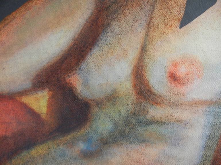 Original Art Deco Nude Painting by Beata Chrzanowska