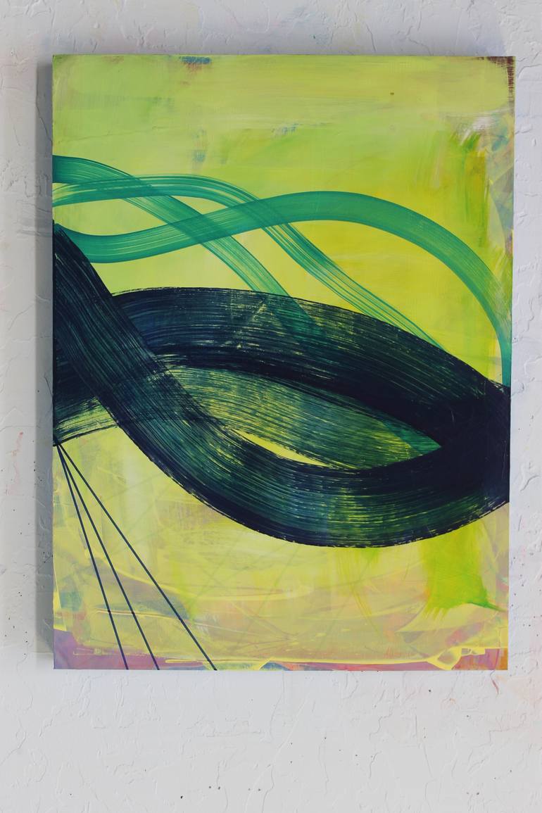 Original Modernism Abstract Painting by Laurie Close