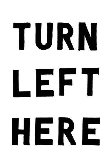 Turn left here. thumb