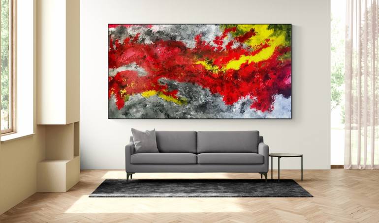 Original Conceptual Abstract Painting by Uriel Romero