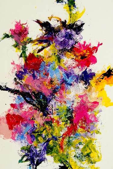 Print of Abstract Floral Paintings by Uriel Romero