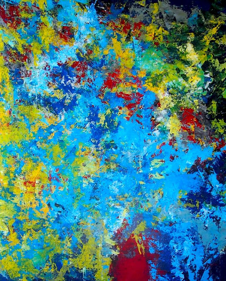 Original Abstract Painting by Uriel Romero