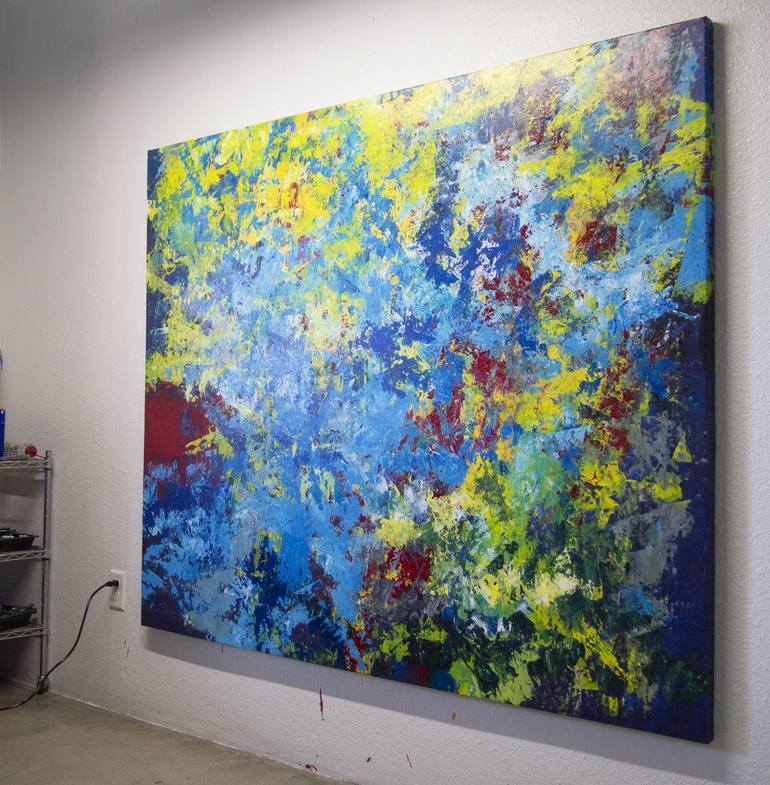 Original Abstract Painting by Uriel Romero