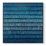 Phthalo Blue Mini Stripes by Janet Hamilton