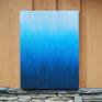This piece is part of my stripes series. It is painted on a gallery wrapped canvas, with finished sides, and comes ready to hang.